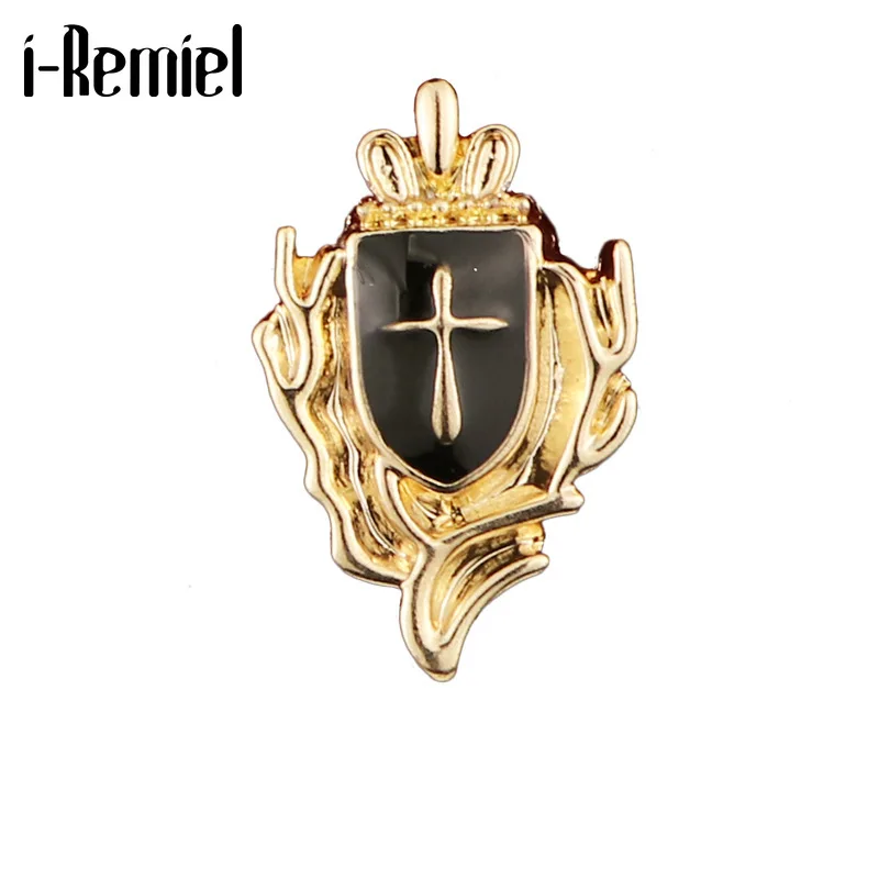 I-remiel Brooches For Zinc Alloy Broche New Trendy Cross Hot Men Brooch Collar Shirt Buckle Suit Badge Pin | Украшения и