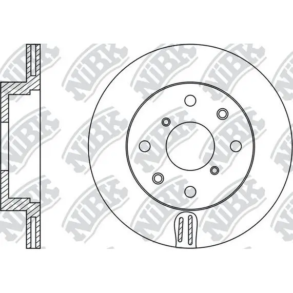 Диск тормозной переднийOpel Agila, Suzuki Ignis 1.3/1.5/1.3D 01