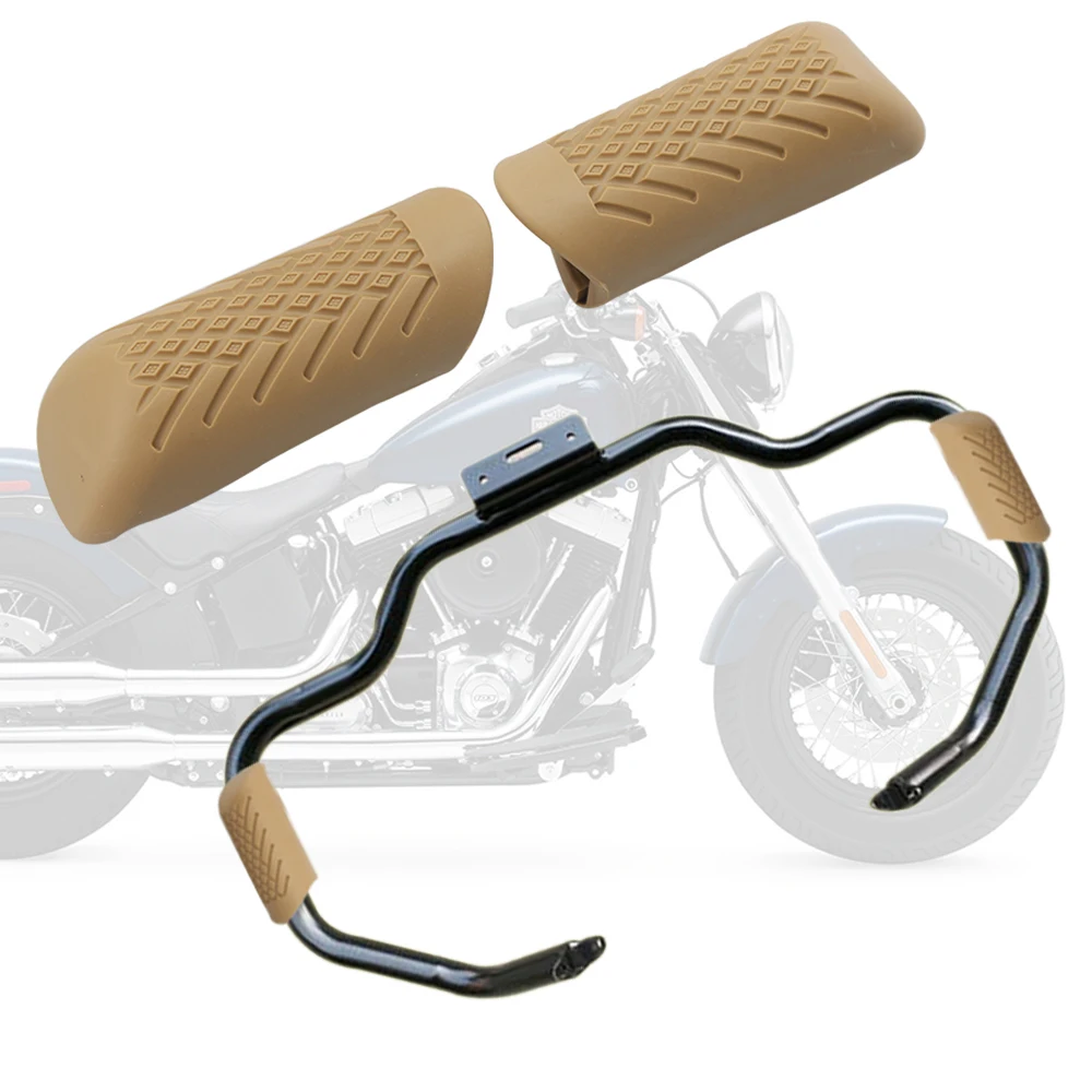 

Universal Motorcycle Case Engine Guard Legs Protector Pads Crash Bar Slider Cover For Harley Touring Softail Road King Yamaha