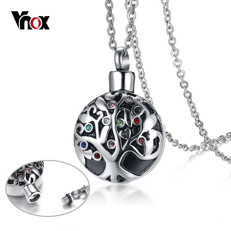 Женские ажурные украшения Vnox из нержавеющей стали с фианитами цепочкой 20 дюймов |