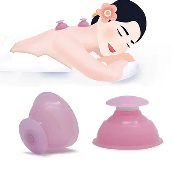 

Moisture Absorber Anti Cellulite Vacuum Cupping Cup Silicone Family Facial Body Massage Therapy Vacuum Body Cupping Cup Set C833