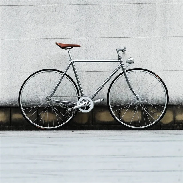 シルバー ピストバイク 700C