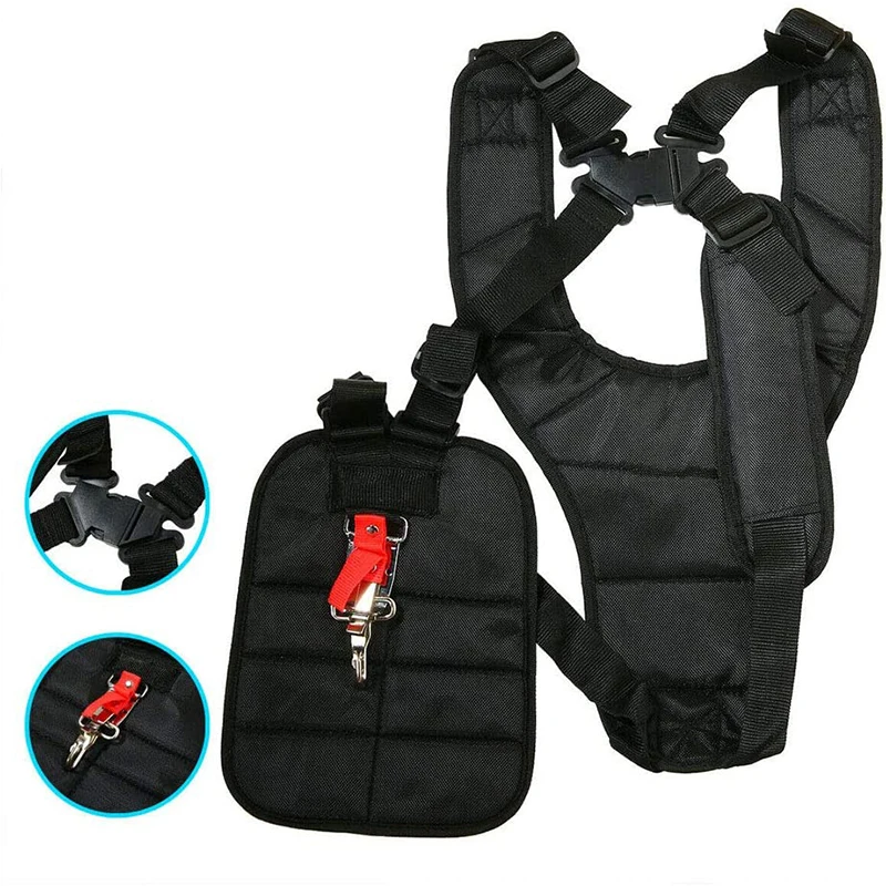 Adjustable Strimmer Shoulder Harness Strap For Brush Cutter Mower Trimmer Padded Belt Garden Protection Panel