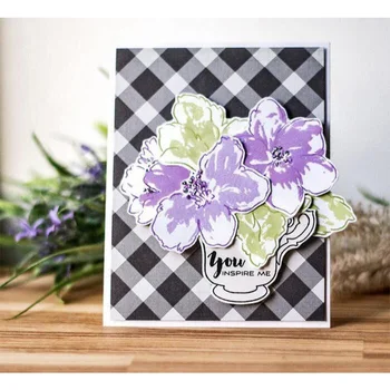 

2020 Flower Leaves & 'you' Letter Words Metal Cutting Dies Scrapbooking Plants For DIY Decorative Paper Embossing Stencil Card