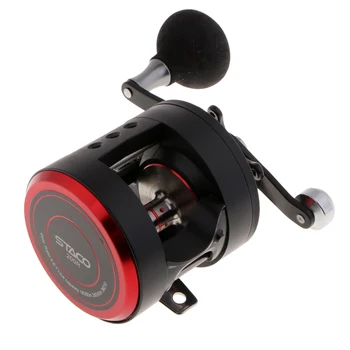 

Metal Drum Fishing Reel 10+1 BB Boat Fishing Saltwater Reels Right Hand Wheel