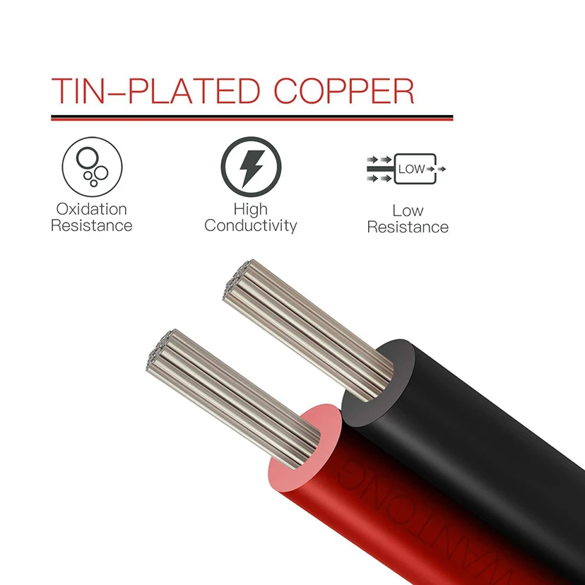 Hitzebeständiges weiches elektrisches Silikondrahtkabel 22AWG für LED-Streifenlicht DIY 10M Rot + 10M Schwarz – Detail 3