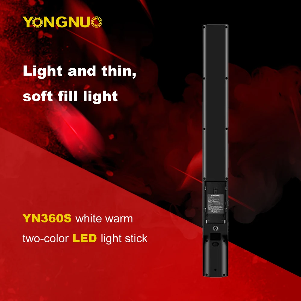 YONGNUO YN360S 3200K-5500K Handheld Ice Stick LED Video Light Hight Brightness LED Video Lamp for photography Phone App Control