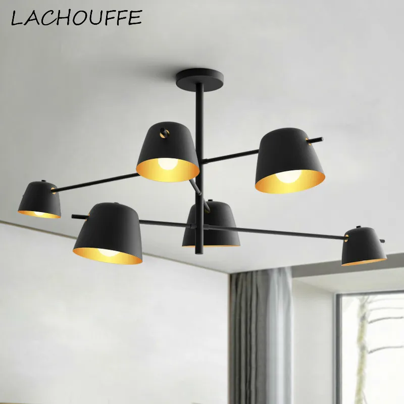 

Simple Metal Chandelier Light for Living/dining Room Modern Decor Lighting Fixtures Creative Lamp Bell Led Luminaire Suspension