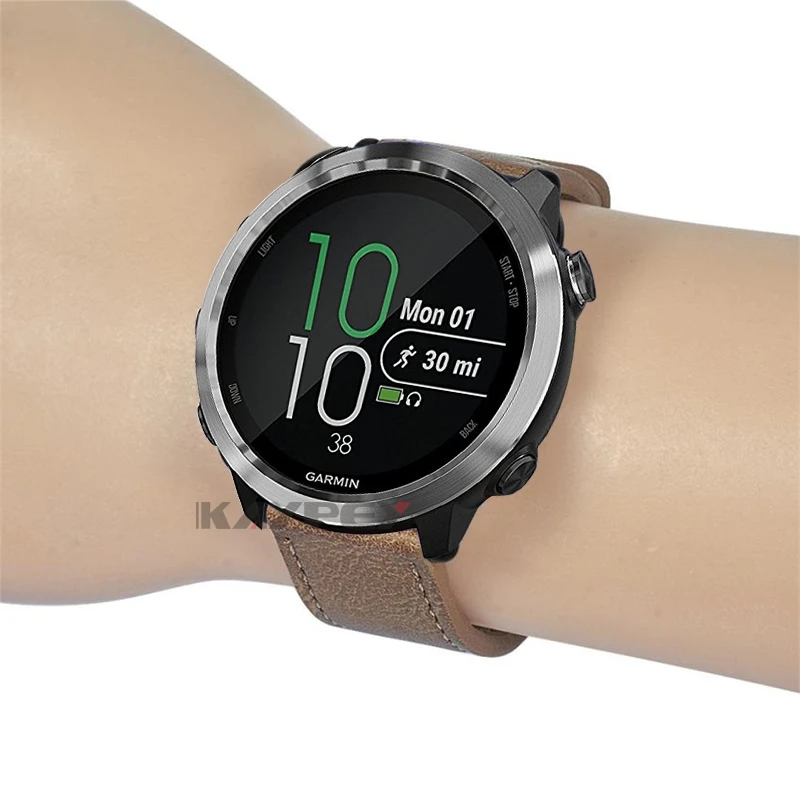 Ретро Кожаный сменный ремешок для Garmin Vivoactive3 3 HR умный Браслет для Forerunner 645 музыкальный спортивный ремешок