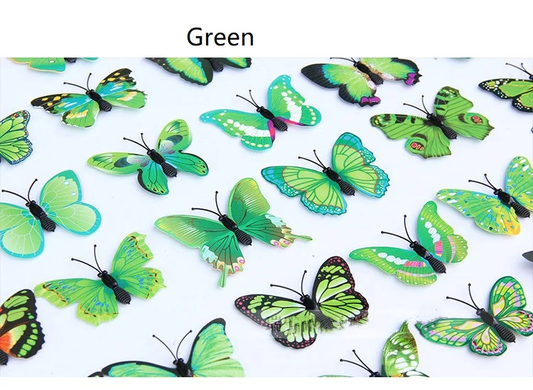 ПВХ имитация бабочки креативные ремесла магнитный холодильник занавес украшение бабочка