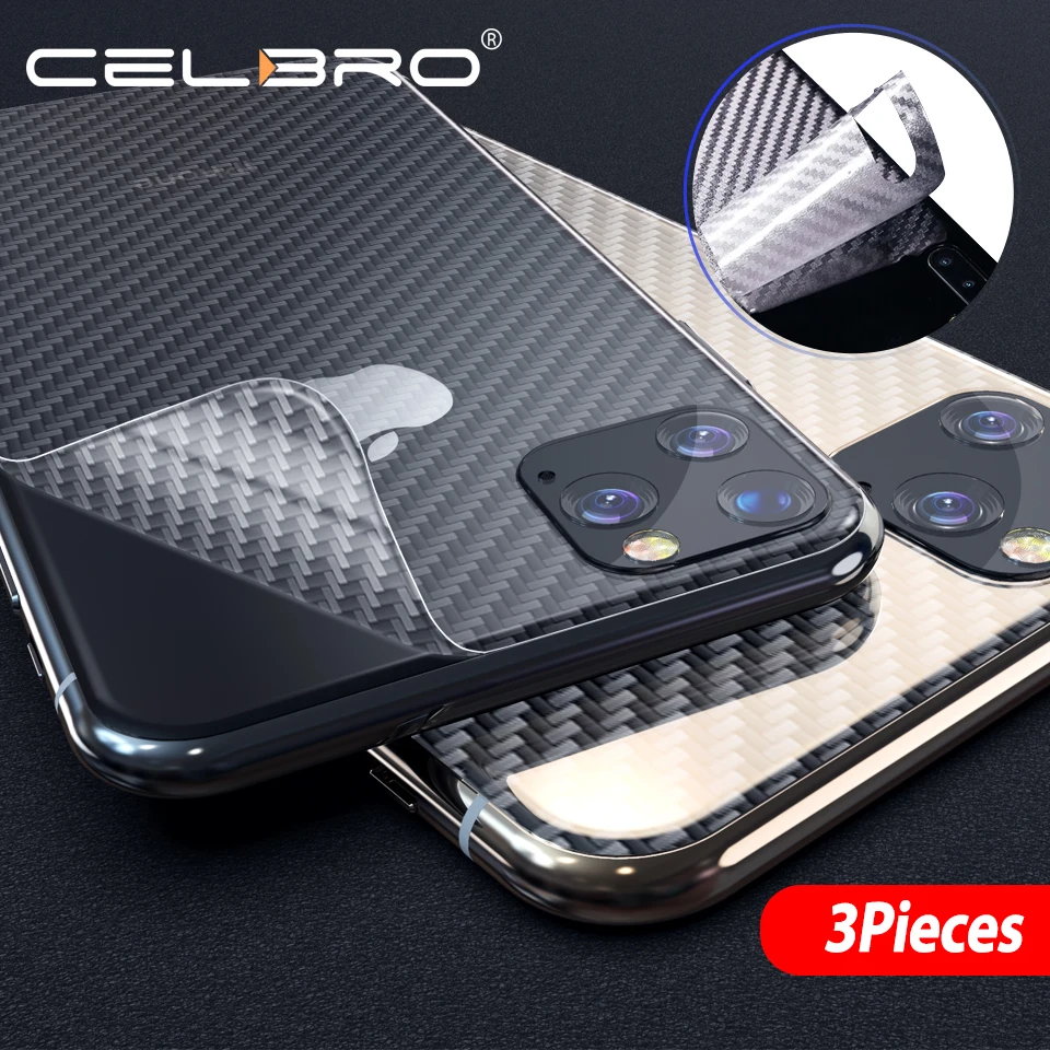

Back Screen Protector Carbon Sticker for Apple iPhone 11 Pro Max 2019 Film Soft Carbon Fiber Film Sticker for iPhone 11 Pro Max