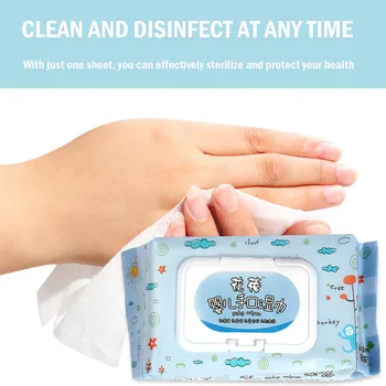 

Baby Antibacterial Wet Wipe Tissue Clean Hand 90 Wet Wipes per Pack Alcohol Wet Wipe Disposable Disinfection alcohol wipes alcoh