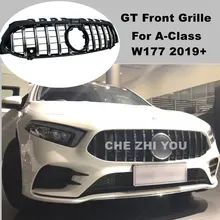 Передняя решетка подходит для Mercedes Benz NEW A class W177 GT GTR A180 A200 A260 A45 2019 +