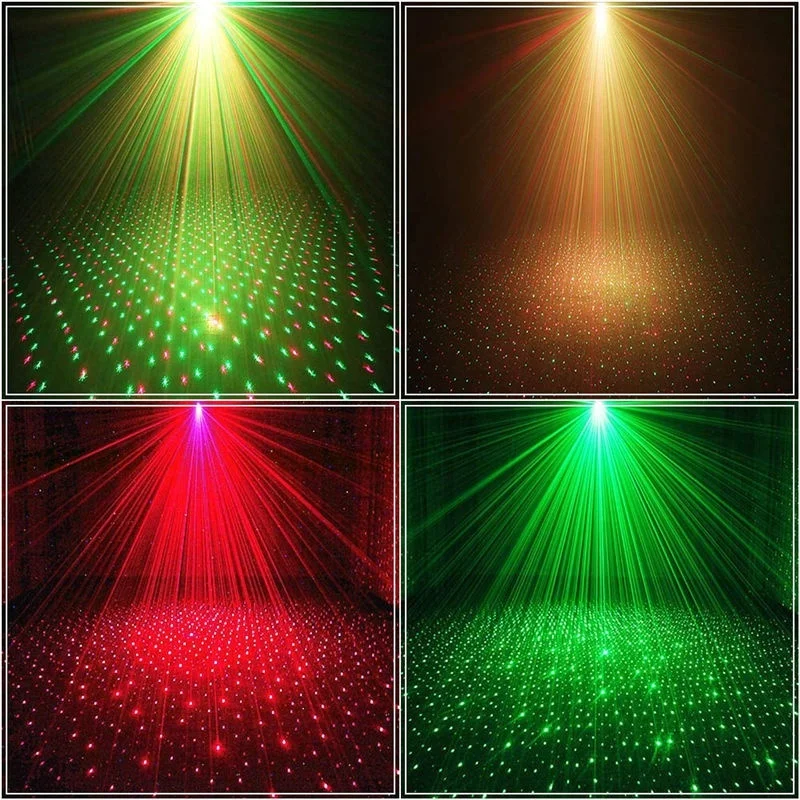 Stage Laser Light Led Projector Lights DJ Strobe Party Lamps with Remote Control for Christmas Disco Party Club KTV