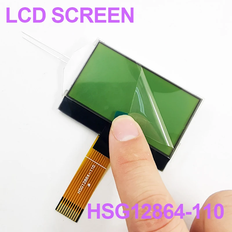 ATORCH HSG12865 110 128x64 дисплей ЖК модуль с зеленым экраном и белый код для