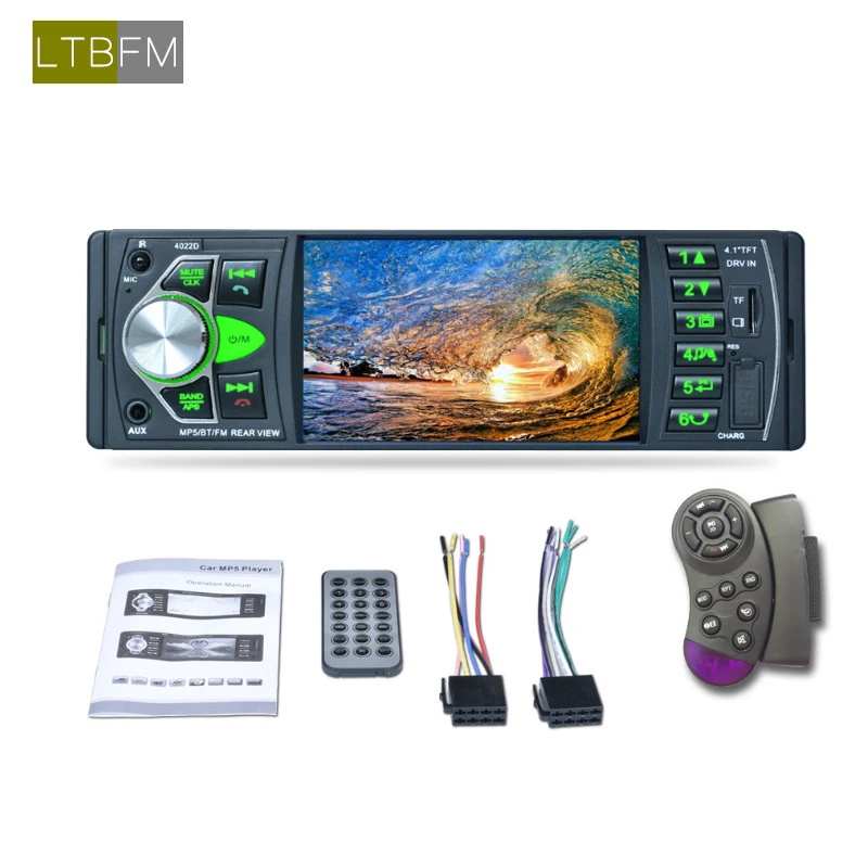 LTB FM 4 1 дюймов Din MP3 плейер автомобиля автомагнитола аудио стерео 4012B USB SD AUX Bluetooth