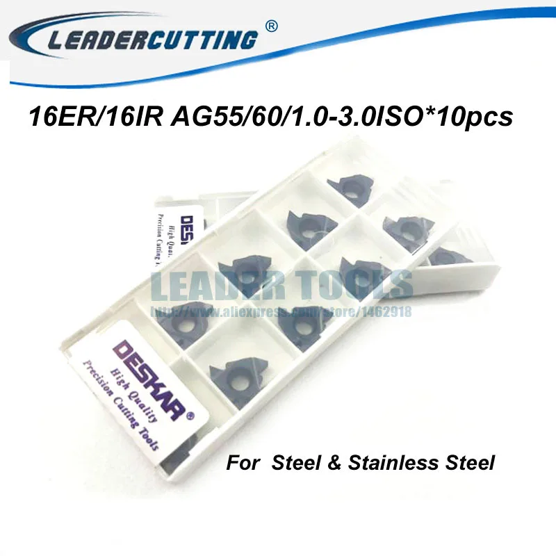 16ER 2.0 ISO LDA Threading Carbide Inserts for processing stainless 10P