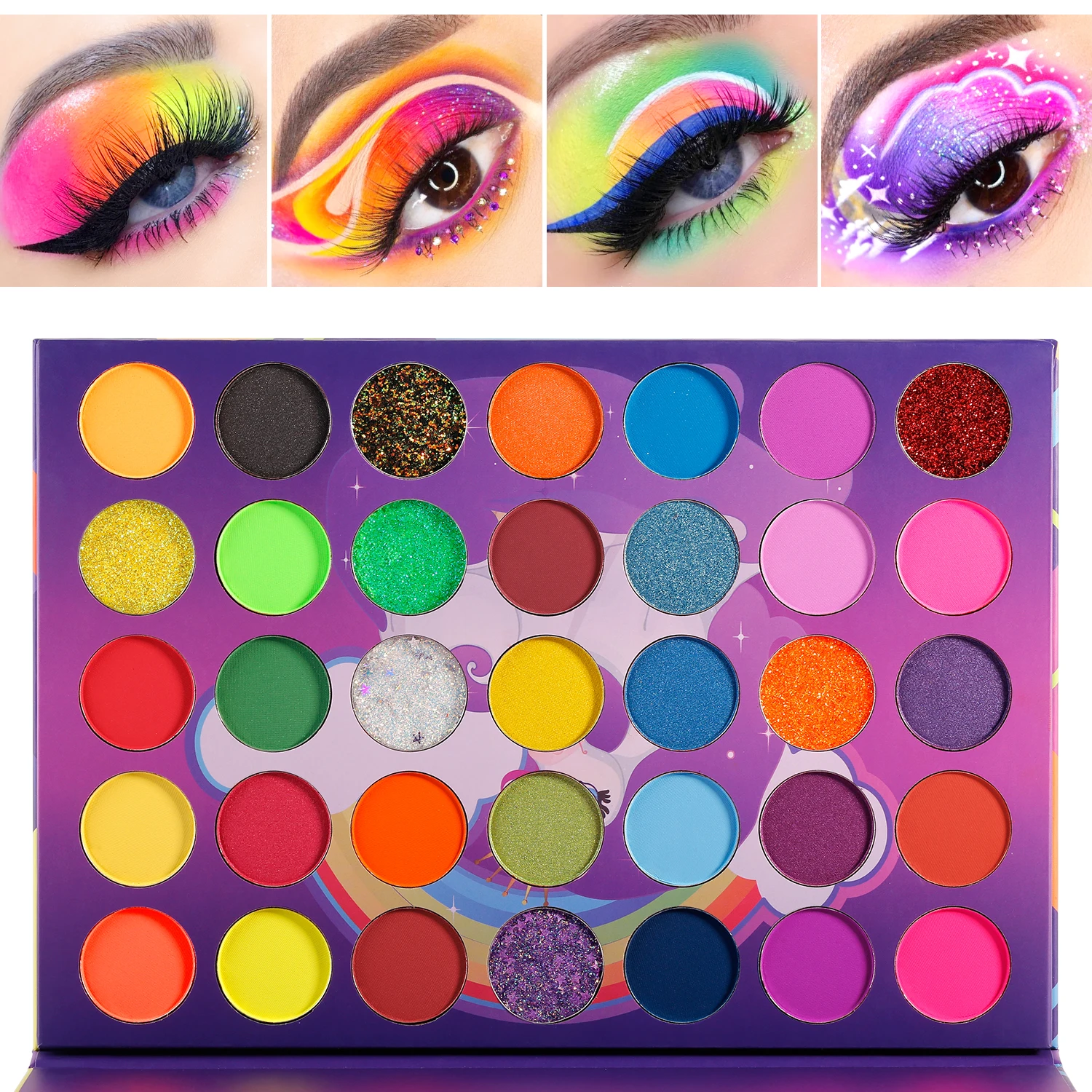 Make Up Pallets Neon Eye Shadow Eyeshadow Palette OEM Cosmetics Palette