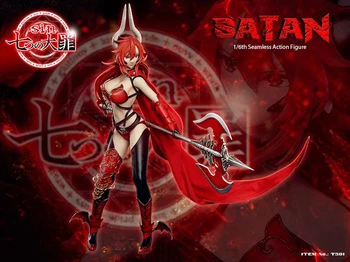 

In stock new 1/6 Seven Mortal Sins -Satan Ts01 Figure Full Set doll with Head Body Clothes Weapon fans collection