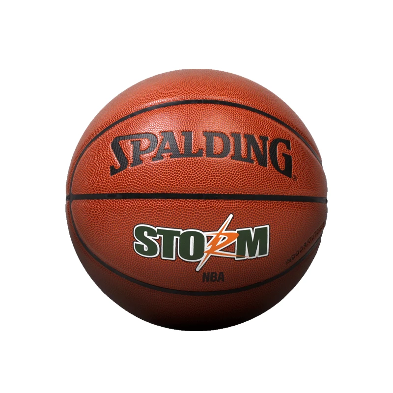 SPALDING баскетбольный надувной тренировочный матч мяч 7-го размера PU материал Крытый Открытый Взрослый шторм 74-413