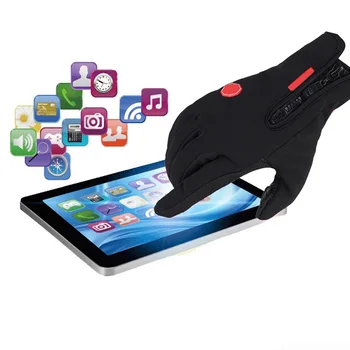 

Windproof Full Finger Cycling Gloves Outdoor Cycling Bike Warm Touch Screen Fleece Gloves Windstopper Bicycle Bike Gloves