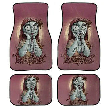 

Women Truck Floor Car Matsthe Nightmare Before Christmas Seat Covers Full Car Doormats Auto Interior Carpets Rugs Mats