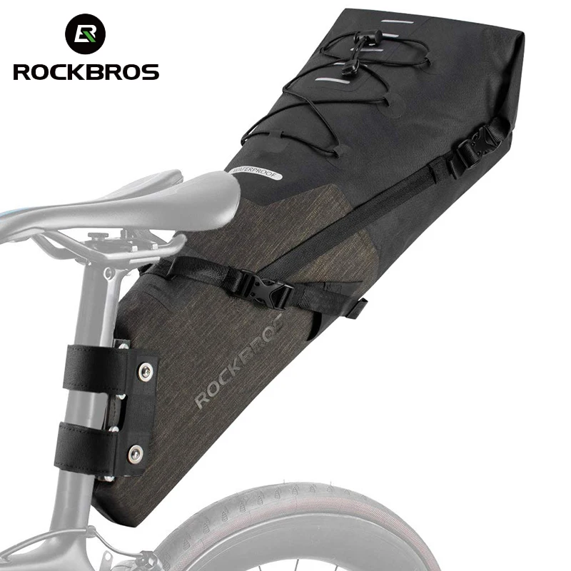 Rockbros седельная сумка Pannier, велосипедная, большая емкость,, водонепроницаемый багажник, Mtb рюкзак, задняя седельная сумка, Аксессуары для велосипеда