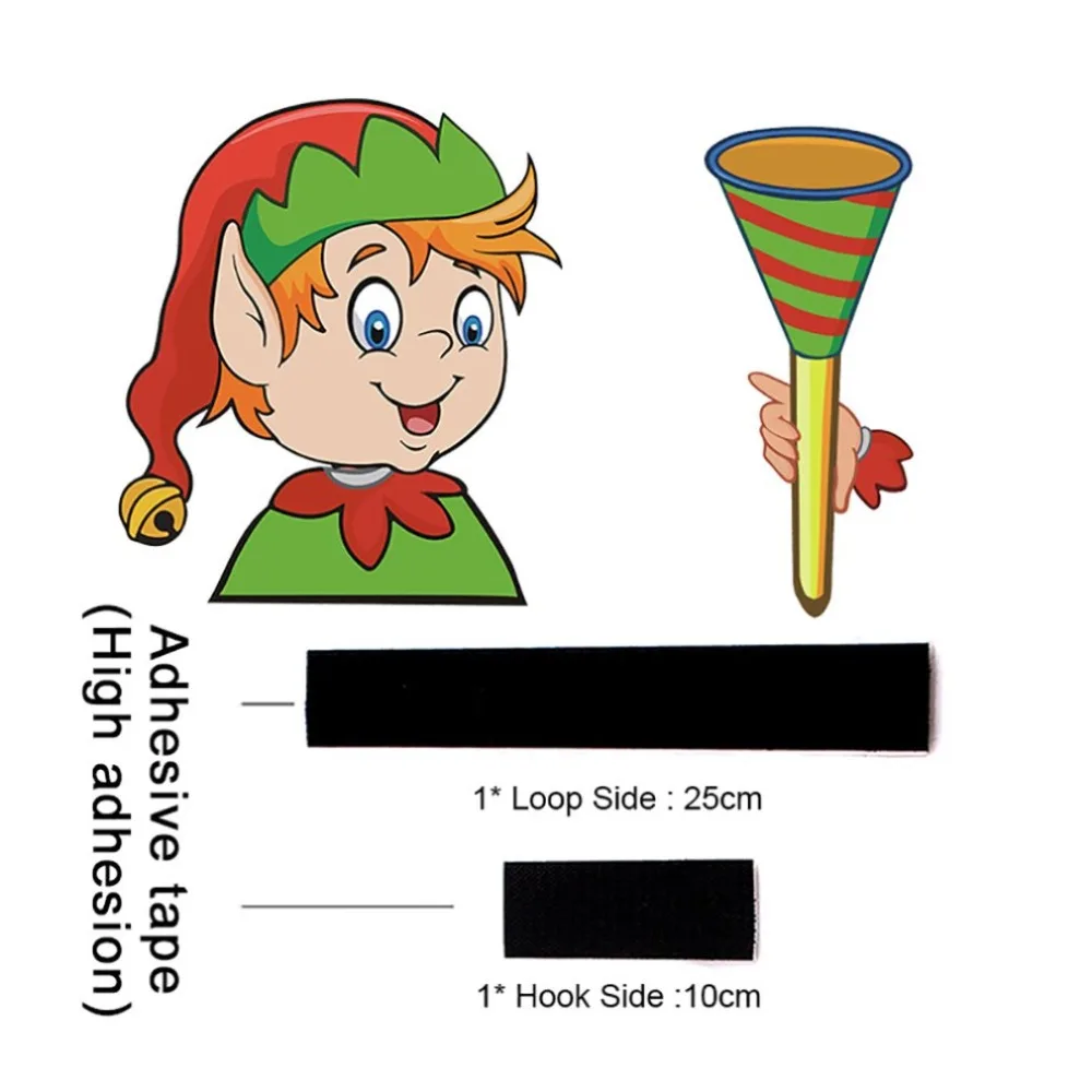 Christmas Series Car Rear Window Rear Windshield Wiper Stickers Detachable Car Windshield Wiper Stickers