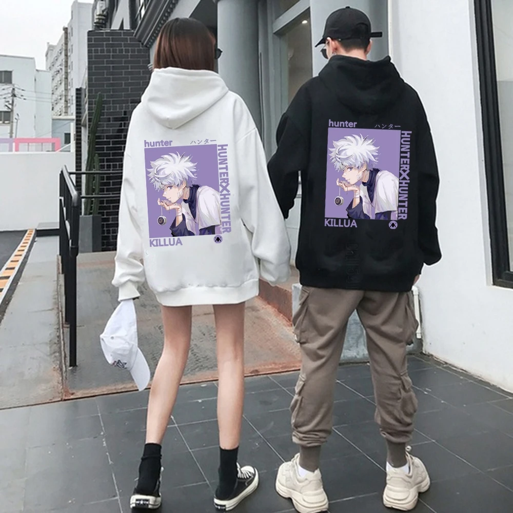 

Hunter X Hunter Men's Hoodie Killua Sweatshier Kurapika GON FREECSS Casual Hoodies Pullover Long Sleeve Japan Anime Streetwear