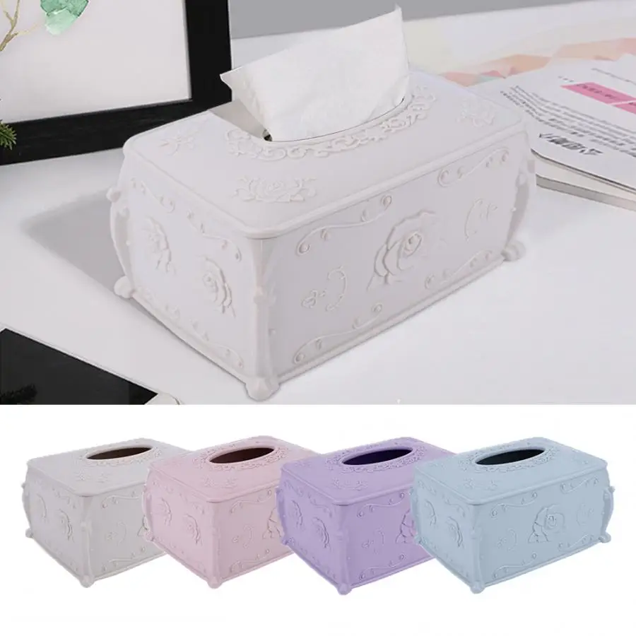 Kitchen Paper European- style PP Tissue Paper Box Bathroom Livingroom Decor Toilet Paper Storage