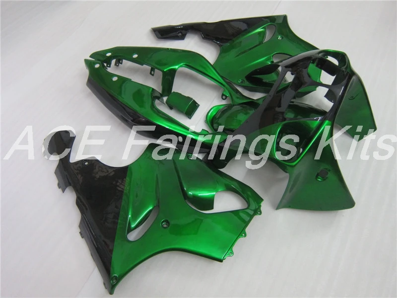 ABS обтекатель комплект подходит для Kawasaki Ninja ZX7R ZX-7R 1996-2003 96 97 98 99 00 01 02 03 Обтекатели на заказ темно-зеленый черный