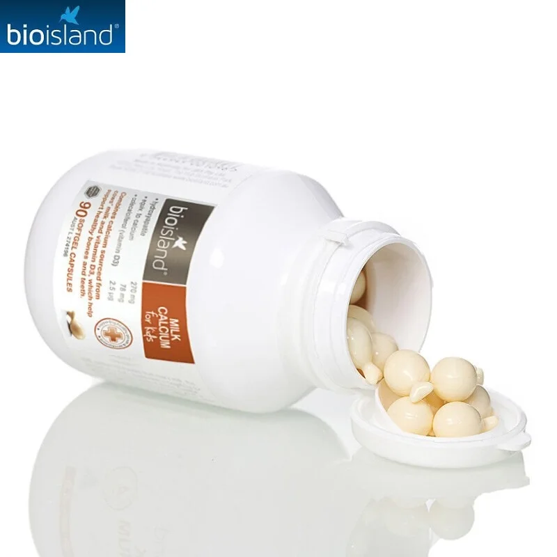 Австралийское био остров бычье молоко кальций витамин D3 90 капсул питание