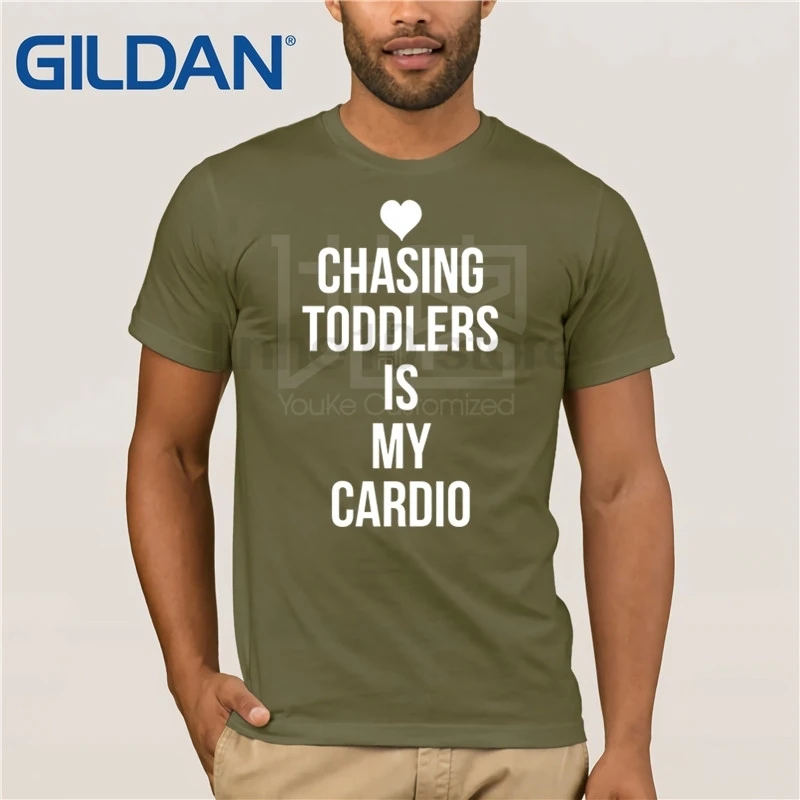 Забавная детская футболка с надписью I Cardio для детей ясельного возраста Футболка
