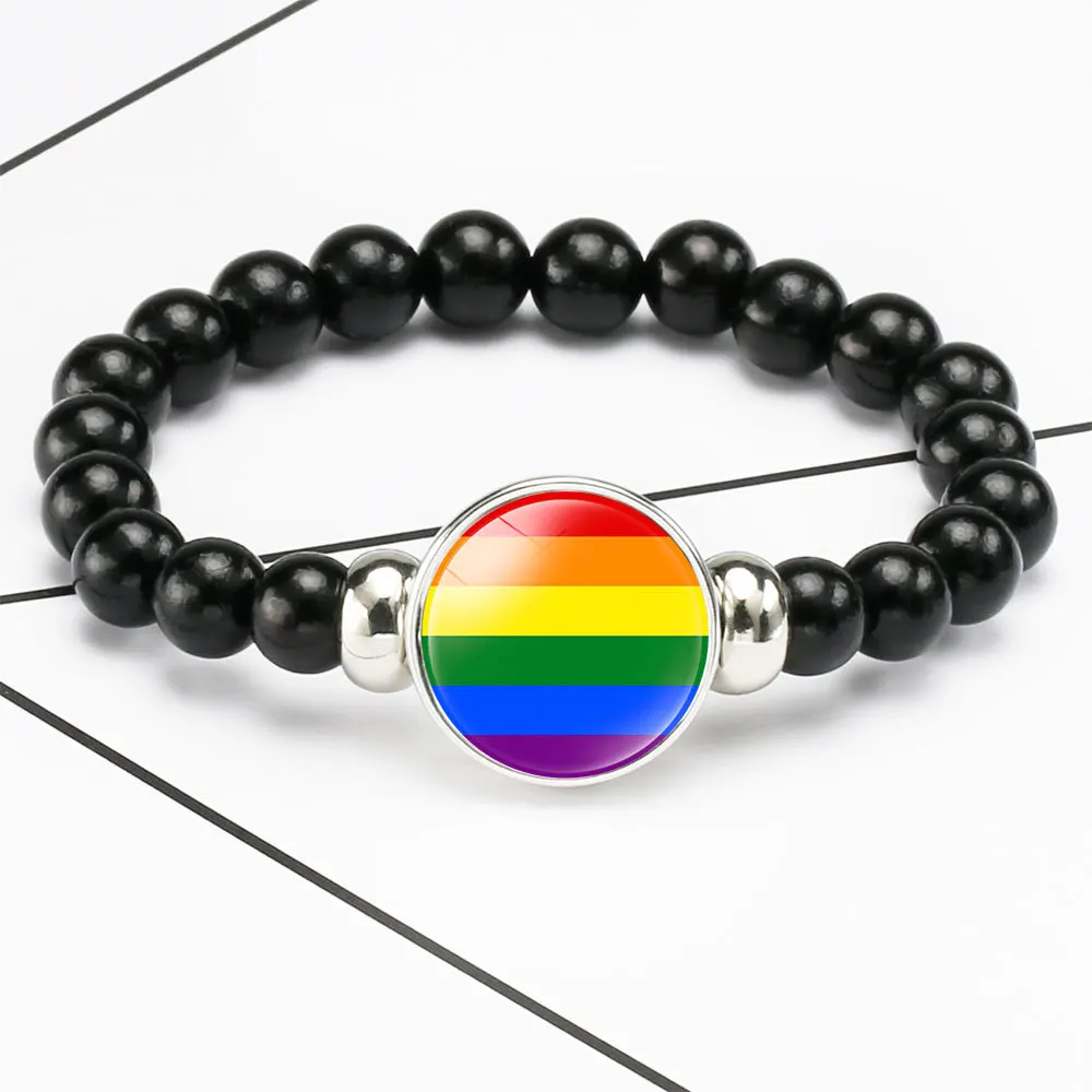 Accessories Lgbt Gays Pride Bisexual Pansexual Rainbow Bracelet Elastic