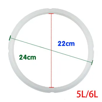 

Sealing Ring 4L/5L/6L Electric Pressure Cooker White Silicone Rubber Gasket Sealing Ring Home Kitchen Utensils Accessory