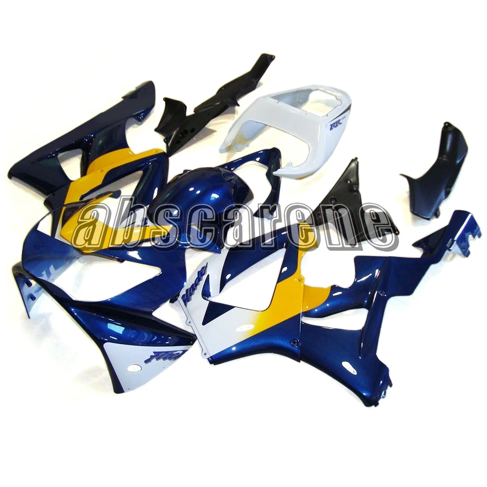 Полные Обтекатели для Honda CBR900RR 929 2000 2001 CBR 900RR 929 00 01 ABS пластик кузова темно-синий желтый корпуса
