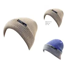 

Practical Bonnet Cap Baggy Multi-color Warm Daily Cuffed Winter Hat Knitted Beanie Beanies Hats