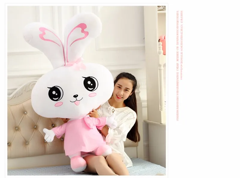 Плюшевые игрушки и мягкие животные Kawaii Кролик куклы игрушка чучела хлопок PP Хлопок кролик подушка/Подушка Kawaii Плюшевые CC50MR