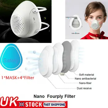 

Electric Mask Respirator & Activated Carbon Filter Fresh Air Purifying Mask Lot