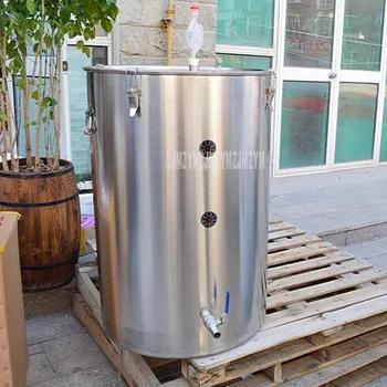 

250L 304 Stainless Steel Wine Fermentation Barrel Fermenter Brewery One-way Exhaust Valve Good Sealing Fruit Wine Barrel