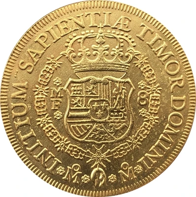 Португалия 1737 8 Escudos или Филипп V копия монет