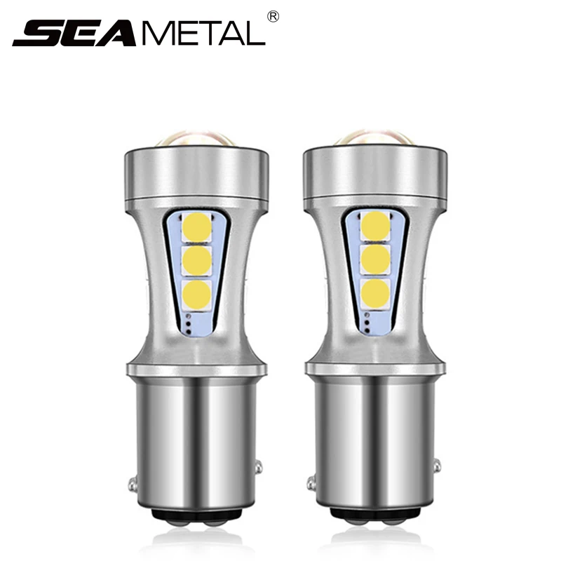 

SEAMETAL Car Parking Lights Canbus Error Free BA15S 1156 1157 3030 Chips Auto Interior Light Auto Turn Signal Lamp Tail Lamps