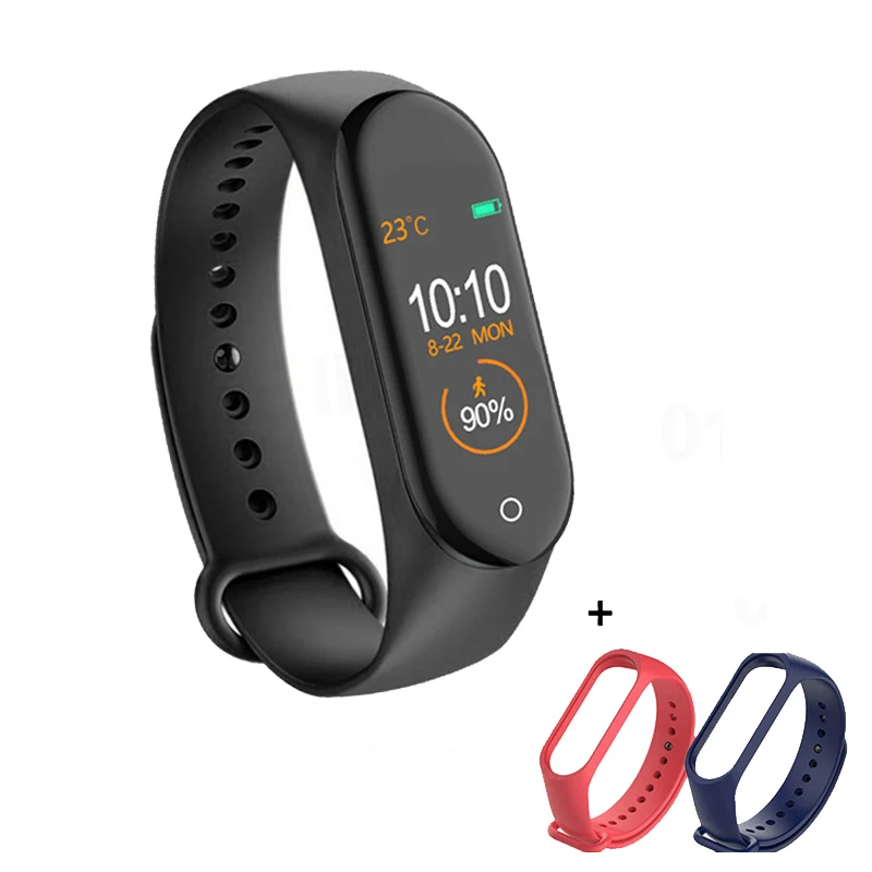 M4 M3 смарт-браслет Фитнес трекер Браслет Водонепроницаемый bluetooth smartwatch светодиодный сообщение монитор сердечного ритма Смарт-браслет - Цвет: M4