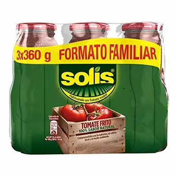 

12221651 Solís Tomate frito - Paquete de 3 x 360 gr - Total: 1080 gr - [Pack de 5]