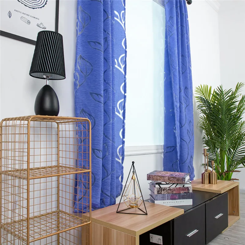 Trees Sheer Curtain Tulle Window Treatment Voile Drape Valance Fabric curtains for bedroom rideaux pour le salon  #4O09 (9)