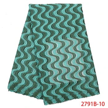 

Nigerian Lace Fabrics For Wedding 2019 French Turquoise Blue African Lace Fabric Nigerian Lace Fabrics QF2791B-10