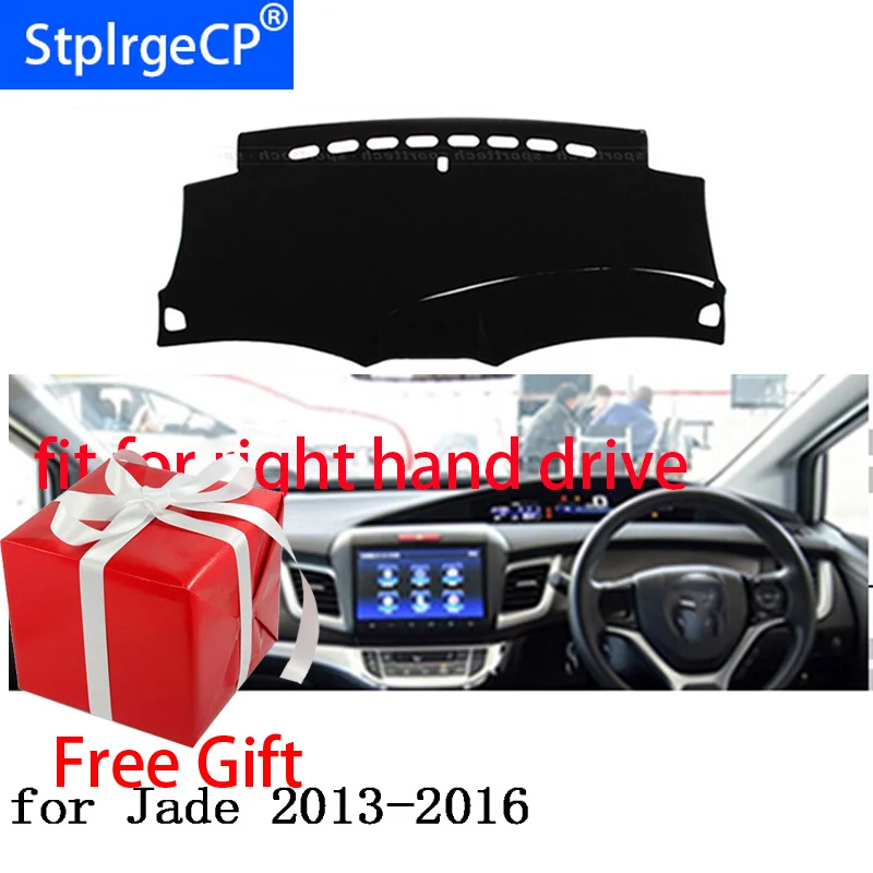 

Car Dashboard Cover Mat for honda jade 2013 2014 2015 2016 Right Hand Drive Dashmat Pad Dash Mat Covers Dashboard Accessories