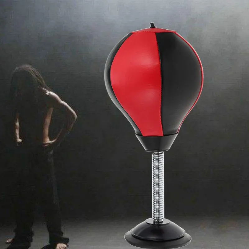 HOT-Stress Buster Desktop Punching Ball Speed Fitness Vertical Boxing Ball Relieve Pressure