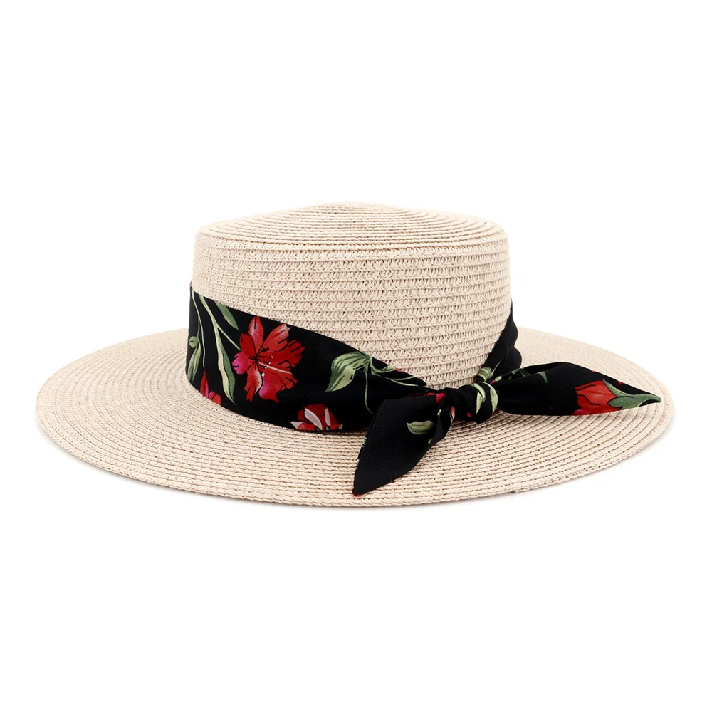 Женская шляпа от солнца на заказ, летняя шляпа, индивидуальная вышивка, логотип, соломенная шляпа, пляжная шляпа, женские кепки HA159 - Цвет: pink