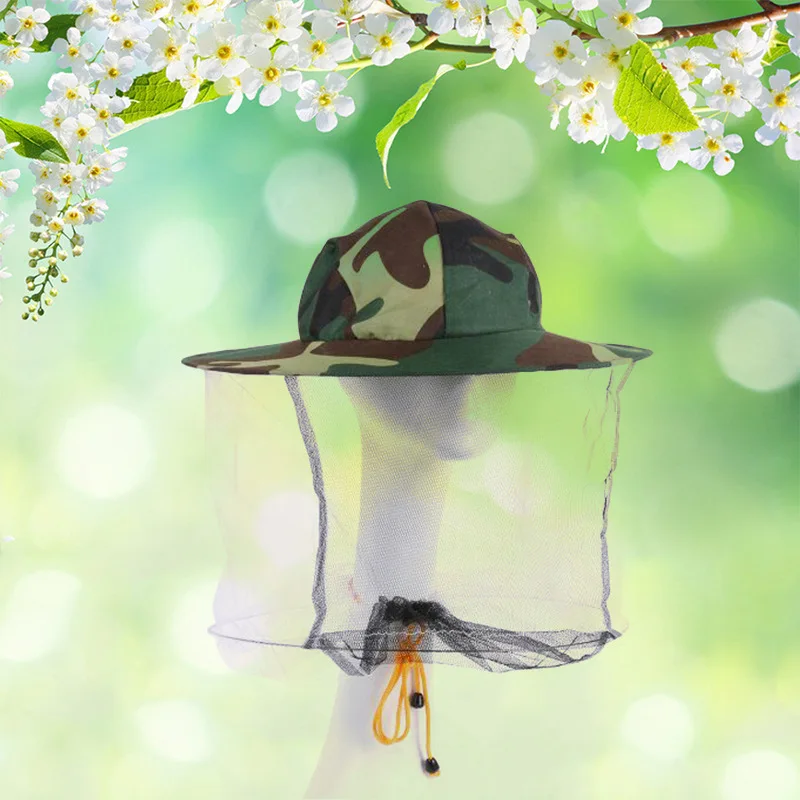 1PC Beekeeping Protective Net Hats High Visibility Mesh During Honeycomb Anti Mosquito Insect Veil Beekeeper Professional Tool